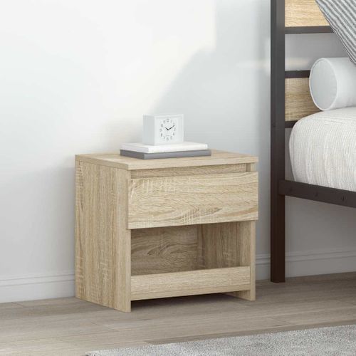 Table De Chevet Chêne Sonoma 40x30x39 Cm Aggloméré