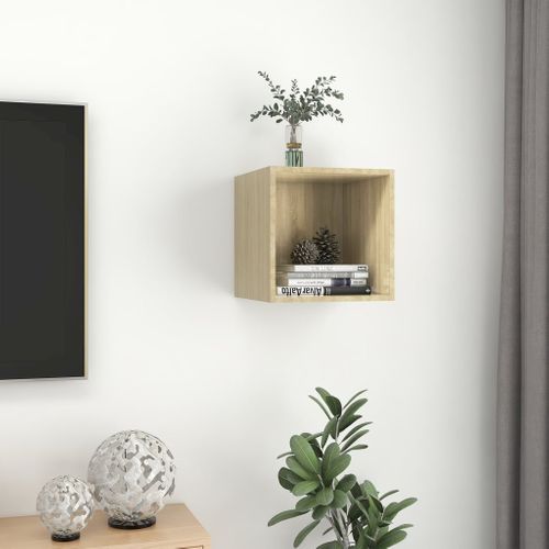 Armoire Murale Chêne Sonoma 37x37x37cm Bois Contreplaqué