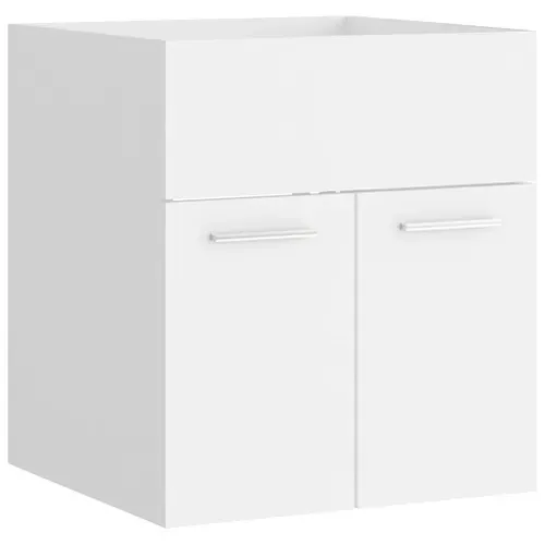 Meuble Vasque Avec Lavabo Intégré Blanc Aggloméré