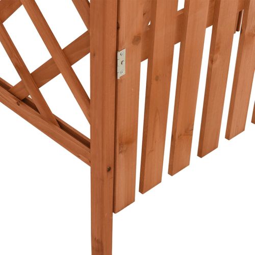 Pergola Avec Portail et Treillis 116x40x204 Cm Bois De Sapin Massif