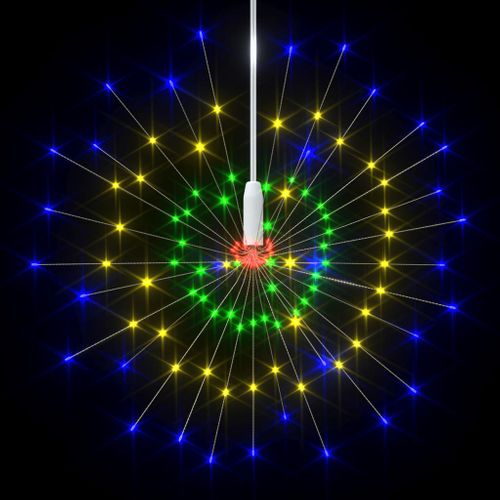 Feux D'artifice Noël D'extérieur 4 PCs Multicolore 20cm 560 LED