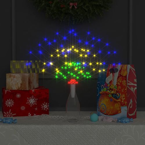 Feux D'artifice Noël D'extérieur 4 PCs Multicolore 20cm 560 LED