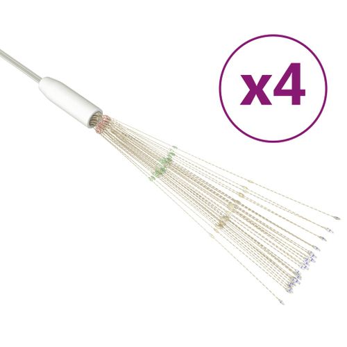Feux D'artifice Noël D'extérieur 4 PCs Multicolore 20cm 560 LED