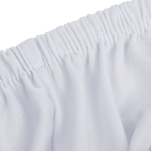 Housse Extensible De Canapé 2 Places Blanc Jersey De Polyester