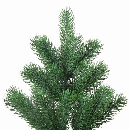 Sapin De Noël Artificiel Nordmann Avec LED Et Boules Vert 180cm