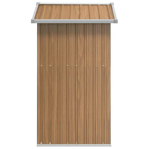 Abri De Jardin Avec Porte Coulissante Pour Outils De Jardin 126x97,5x177 Cm Acier Galvanisé