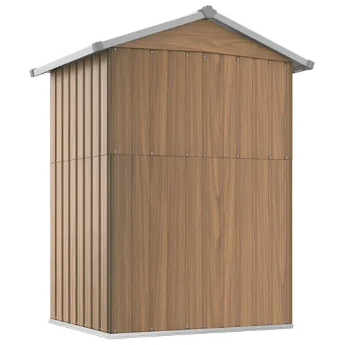 Abri De Jardin Avec Porte Coulissante Pour Outils De Jardin 126x97,5x177 Cm Acier Galvanisé