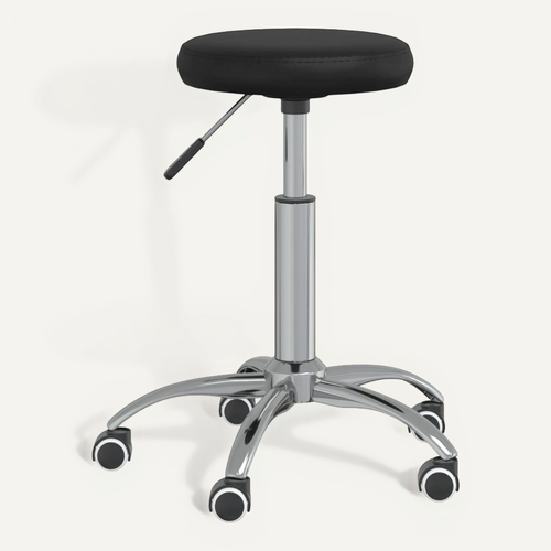 Chaise Pivotante De Bureau Noir Simili