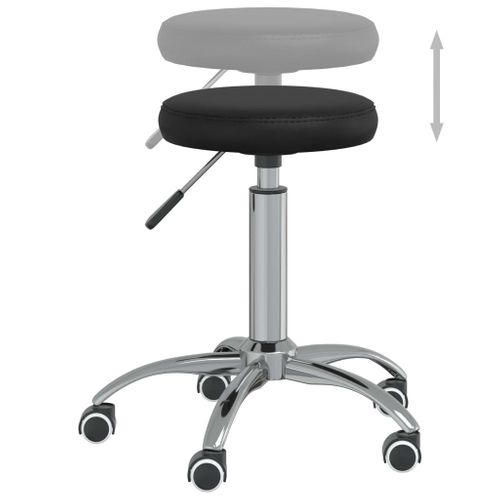 Chaise Pivotante De Bureau Noir Simili