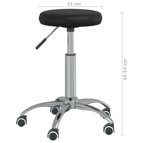 Chaise Pivotante De Bureau Noir Simili