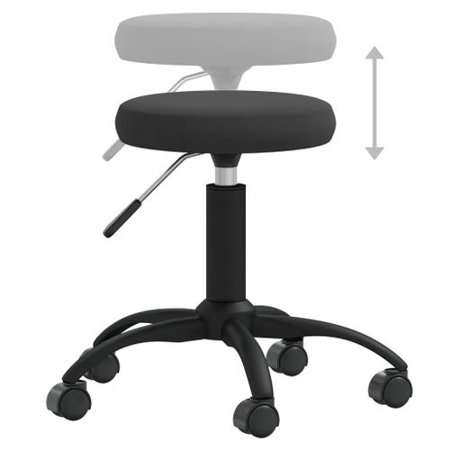 Chaise Pivotante De Bureau Noir Velours