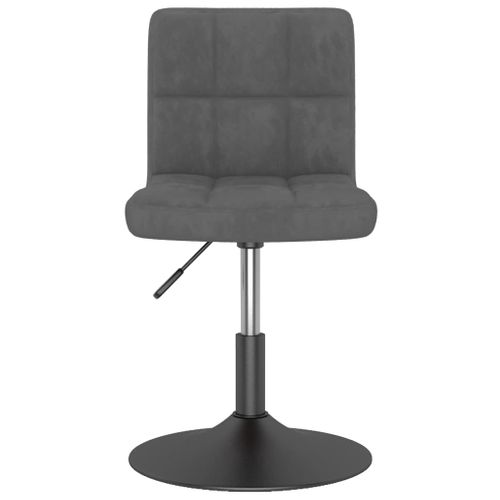 Chaises Pivotantes À Manger Lot De 2 Gris Foncé Velours