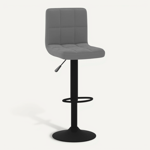 Tabouret De Bar Gris Foncé Velours