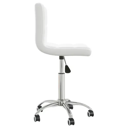 Chaise De Bureau Pivotante Blanc Simili