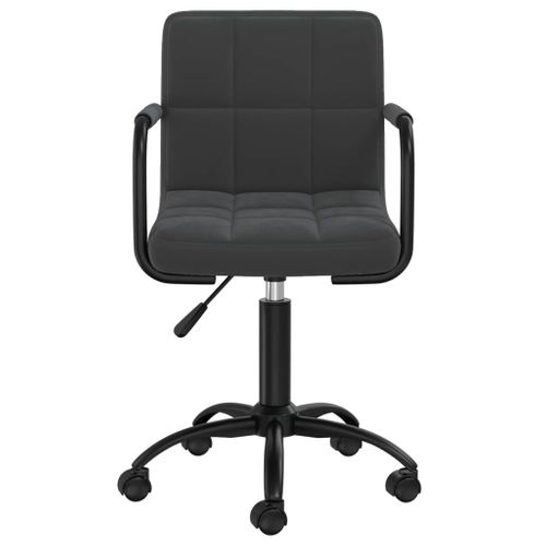 Chaise Pivotante De Bureau Noir Velours