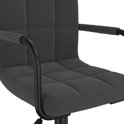 Chaise Pivotante De Bureau Noir Velours