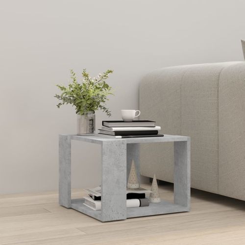 VidaXL Table Basse Relevable – Dessus Escamotable – Gris Sonoma – Bois Et Métal – 90x44,5x45 Cm