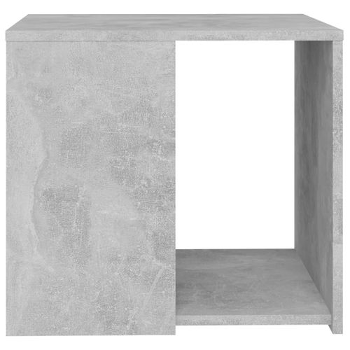 Table D'appoint 50x50x45 Cm Bois Contreplaqué Gris Béton Table D'appoint Facile À Nettoyer