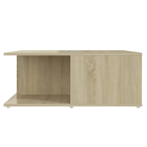 Table Basse Chêne Sonoma 80x80x31 Cm Bois Contreplaqué