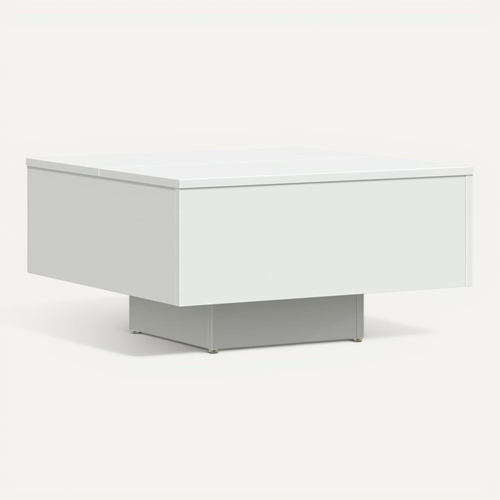Table Basse Blanc 60x60x31,5 Cm Aggloméré
