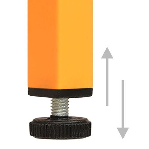 Meuble TV Jaune Moutarde 105x35x50 Cm Acier