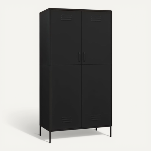Armoire Noir 90x50x180 Cm Acier
