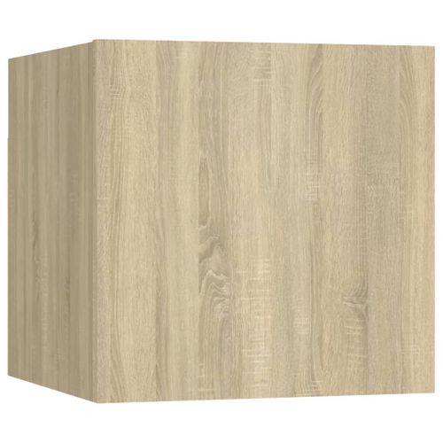 Table De Chevet Chêne Sonoma 30,5x30x30 Cm Bois Contreplaqué