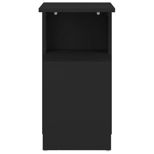 Table D'appoint Noir 36x30x56 Cm Aggloméré