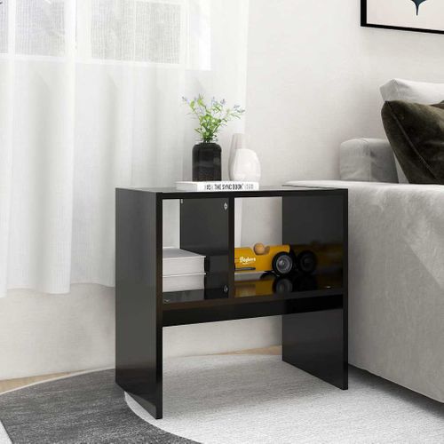 Table D'appoint Noir 50x30x50 Cm Bois D’contreplaqué