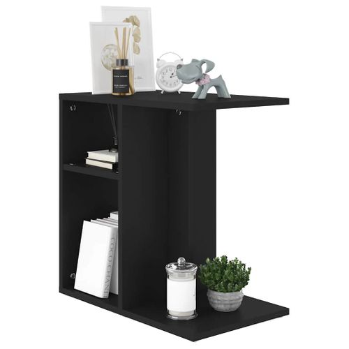 Table D'appoint Noir 50x30x50 Cm Bois D’contreplaqué