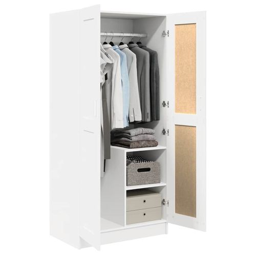 Garde-robe Blanc 82,5x51,5x180 Cm Aggloméré