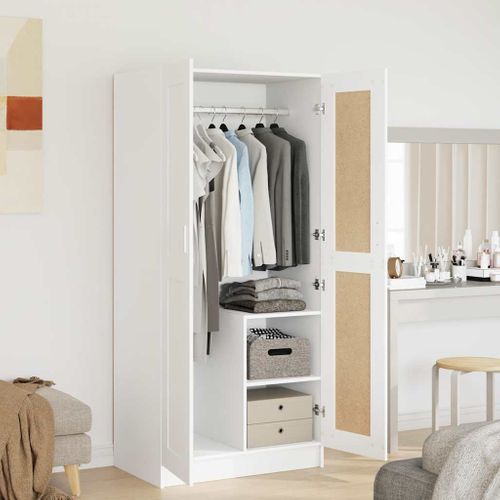 Garde-robe Blanc 82,5x51,5x180 Cm Aggloméré