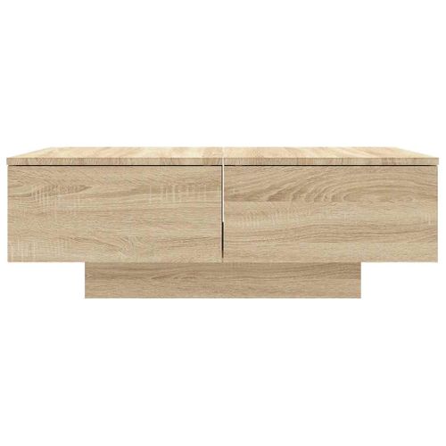 Table Basse Chêne Sonoma 90x60x31 Cm Bois Contreplaqué