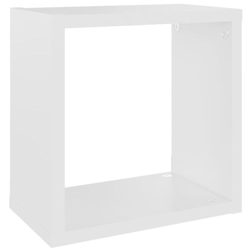 Étagères Cube Murales 4 PCs Blanc 26x15x26 Cm