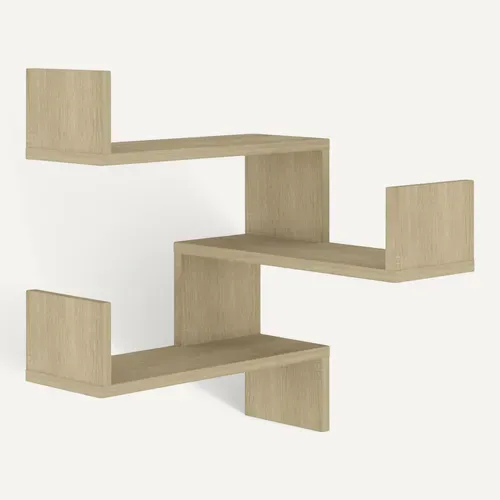 étagère D'angle Murale Chêne Sonoma 40x40x50cm Bois Contreplaqué