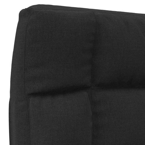 Chaise Pliable De Sol Noir Tissu