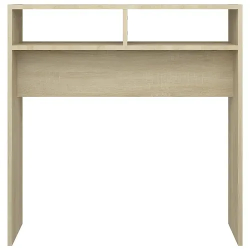Table Console Chêne Sonoma 78x30x80 Cm Aggloméré