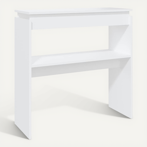 Table Console Blanc 80x30x80 Cm Bois Contreplaqué