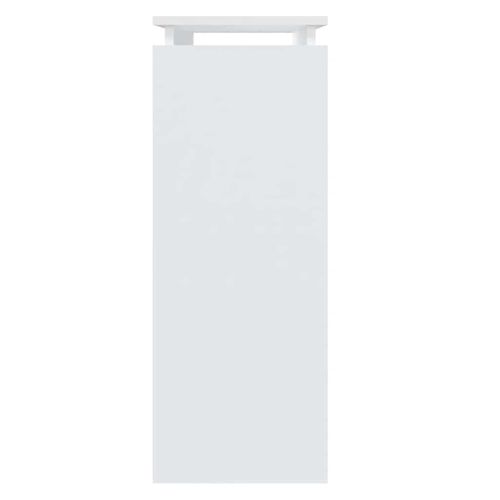 Table Console Blanc 80x30x80 Cm Bois Contreplaqué