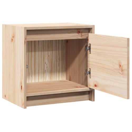Table De Chevet 40x30,5x40 Cm Bois De Pin Massif