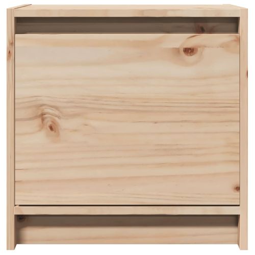 Table De Chevet 40x30,5x40 Cm Bois De Pin Massif
