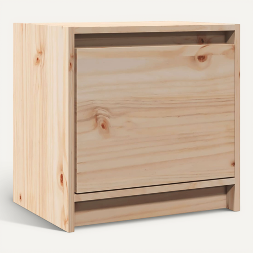 Table De Chevet 40x30,5x40 Cm Bois De Pin Massif