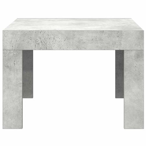 Table Basse Gris Béton 50x50x35 Cm Bois Contreplaqué