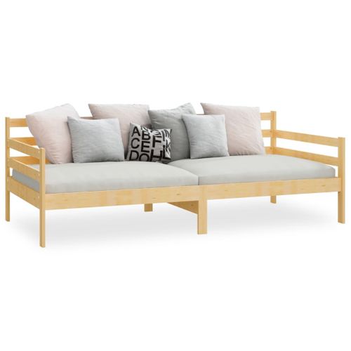 Lit Bois De Pin Massif 90x200 Cm