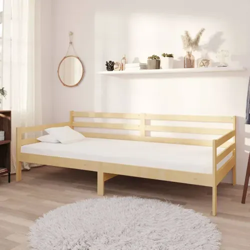 Lit Bois De Pin Massif 90x200 Cm