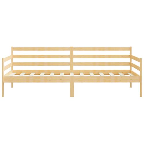 Lit Bois De Pin Massif 90x200 Cm