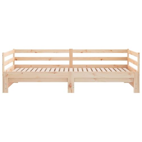 Lit Coulissant 2 Places 2x90x200 Cm Bois Pin Massif Lit Extensible