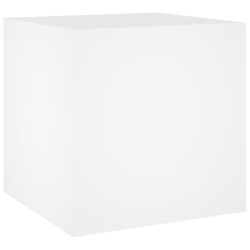 Jardinière Blanc 40x40x40 Cm Bois Contreplaqué