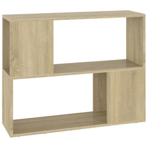 Meuble TV Chêne Sonoma 80x24x63 Cm Bois Contreplaqué