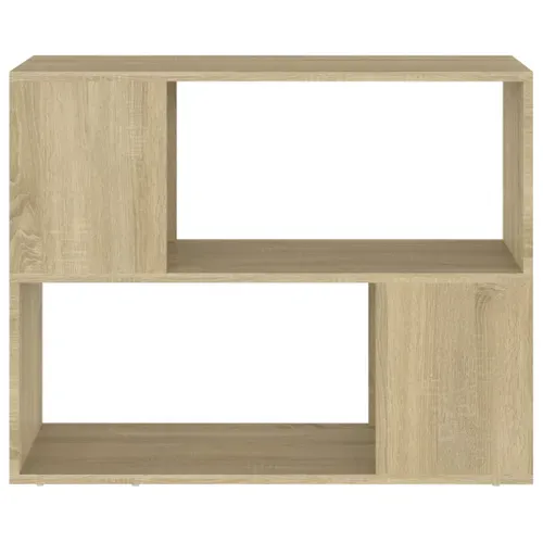Meuble TV Chêne Sonoma 80x24x63 Cm Bois Contreplaqué